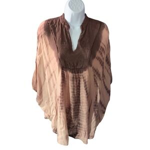 Urban Nomad Tie-Dye Poncho or Kaftan Tunic Top
